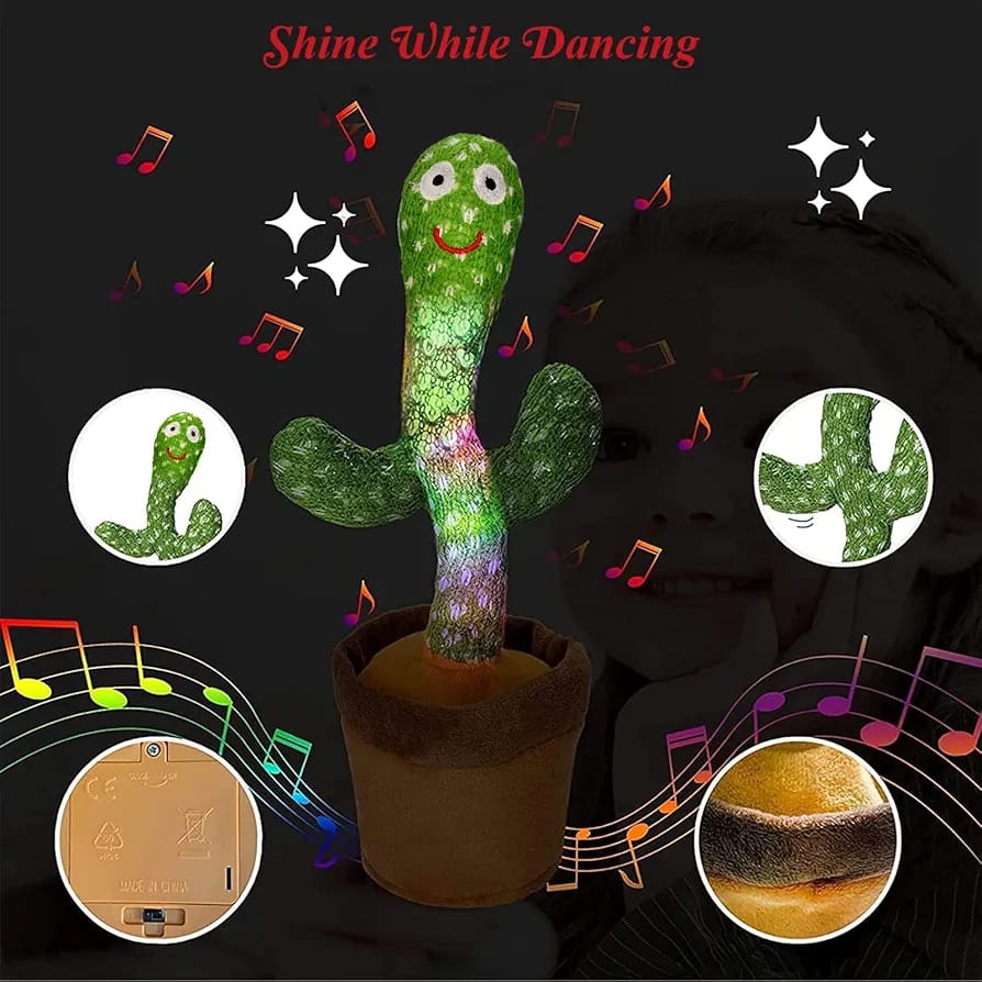 Dancing Cactus Toys For Kids Rechargeable. - Ashiyna Shopping Mall